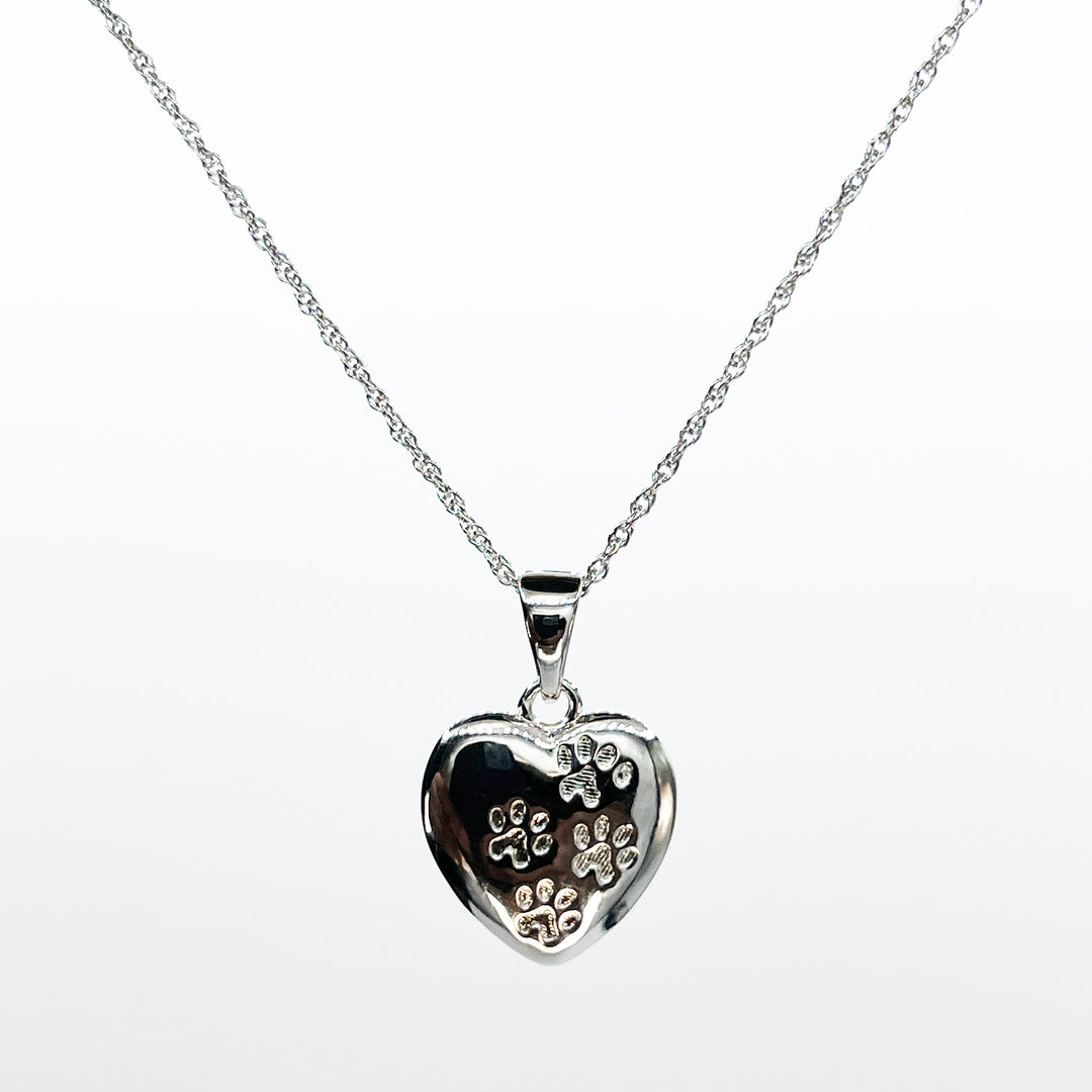 Puppy Heart Prints Necklace
