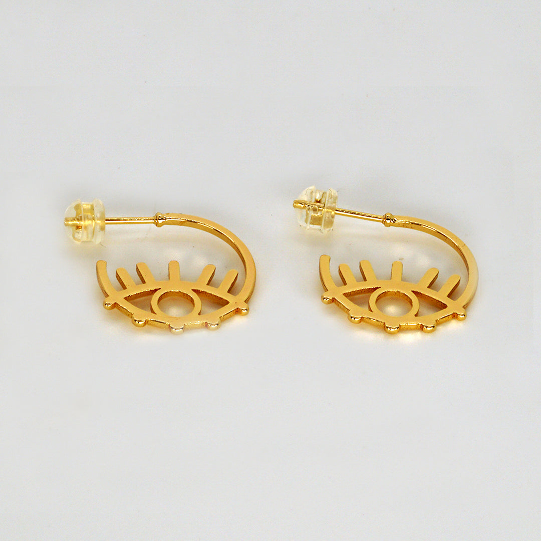 Evil Eye Hoops