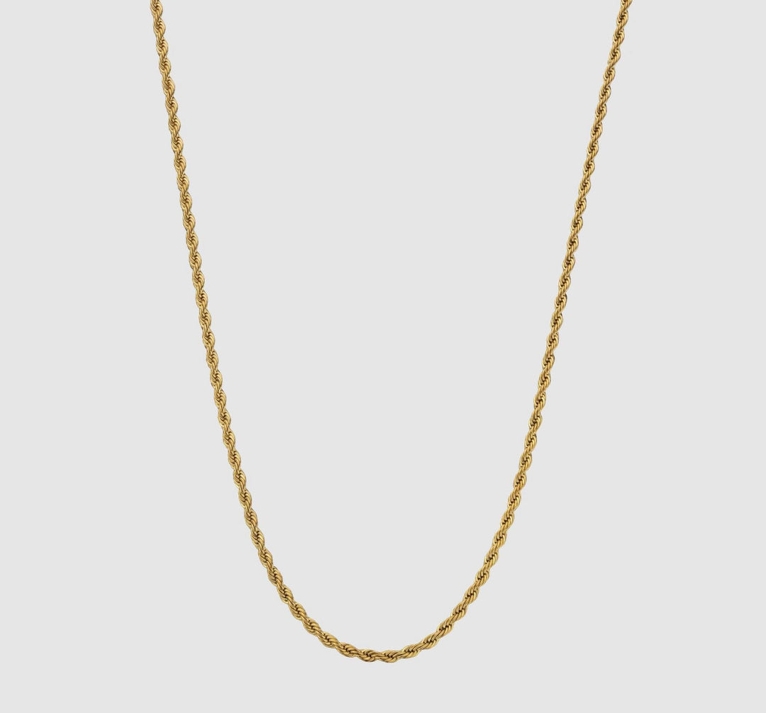 2mm Diamond Cut Rope Necklace