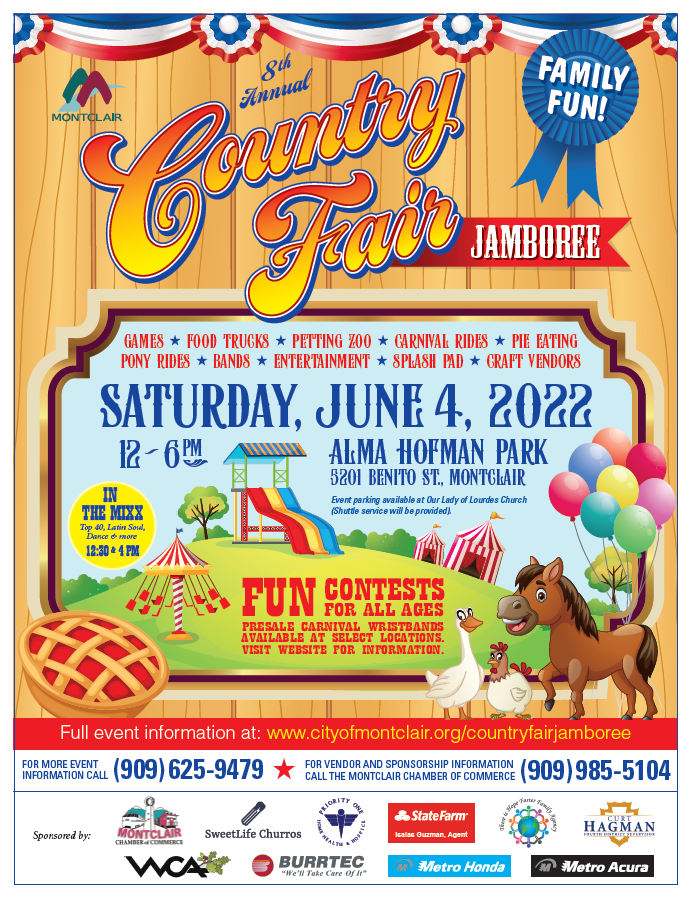 NEW POP UP:  8th Annual Country Fair Jamboree - Saturday 12:00pm-6:00pm - Montclair