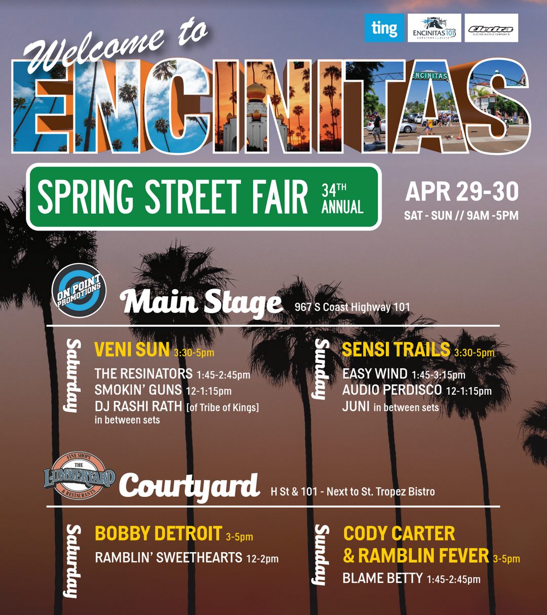 NEW EVENT: Kennedy Faires - Encinitas Spring Faire - Encinitas - April 29 & 30, 2023 9am - 5pm