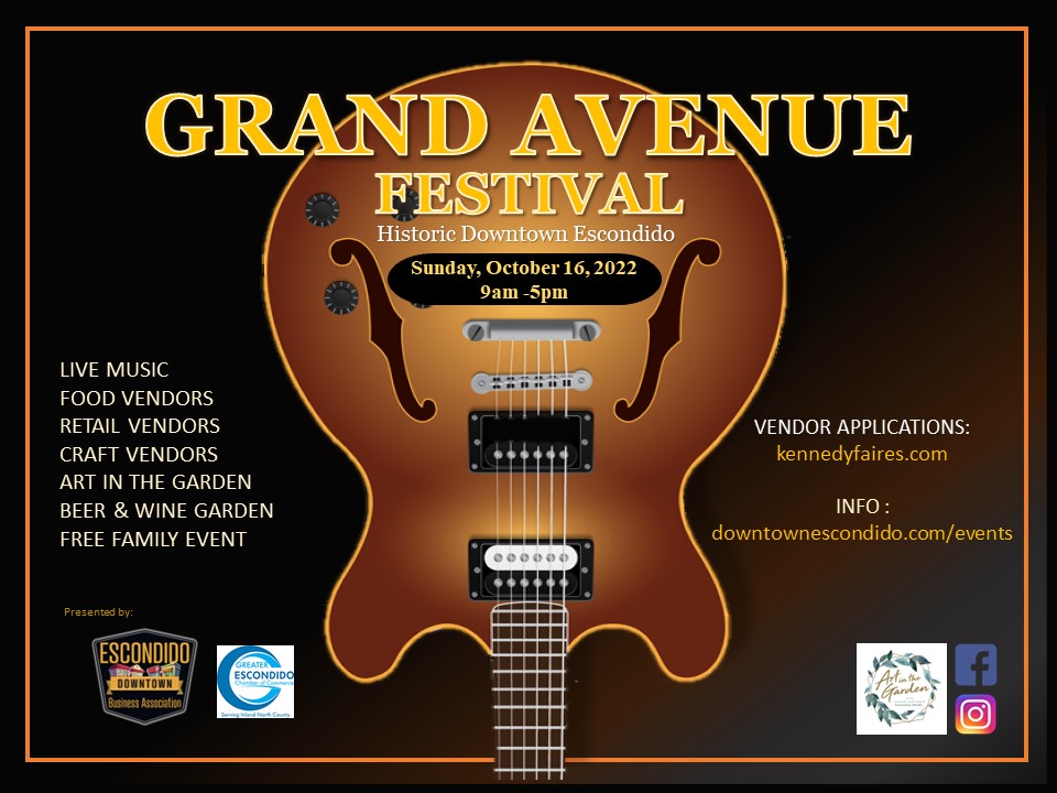 NEW EVENT: Escondido Grand Ave Festival - Escondido - October 16, 2022