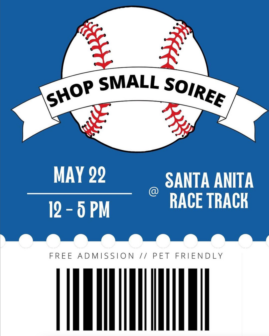 NEW POP UP: Shop Small Soiree - SUNDAY 12:00PM-5:00PM - Santa Anita Park - Arcadia