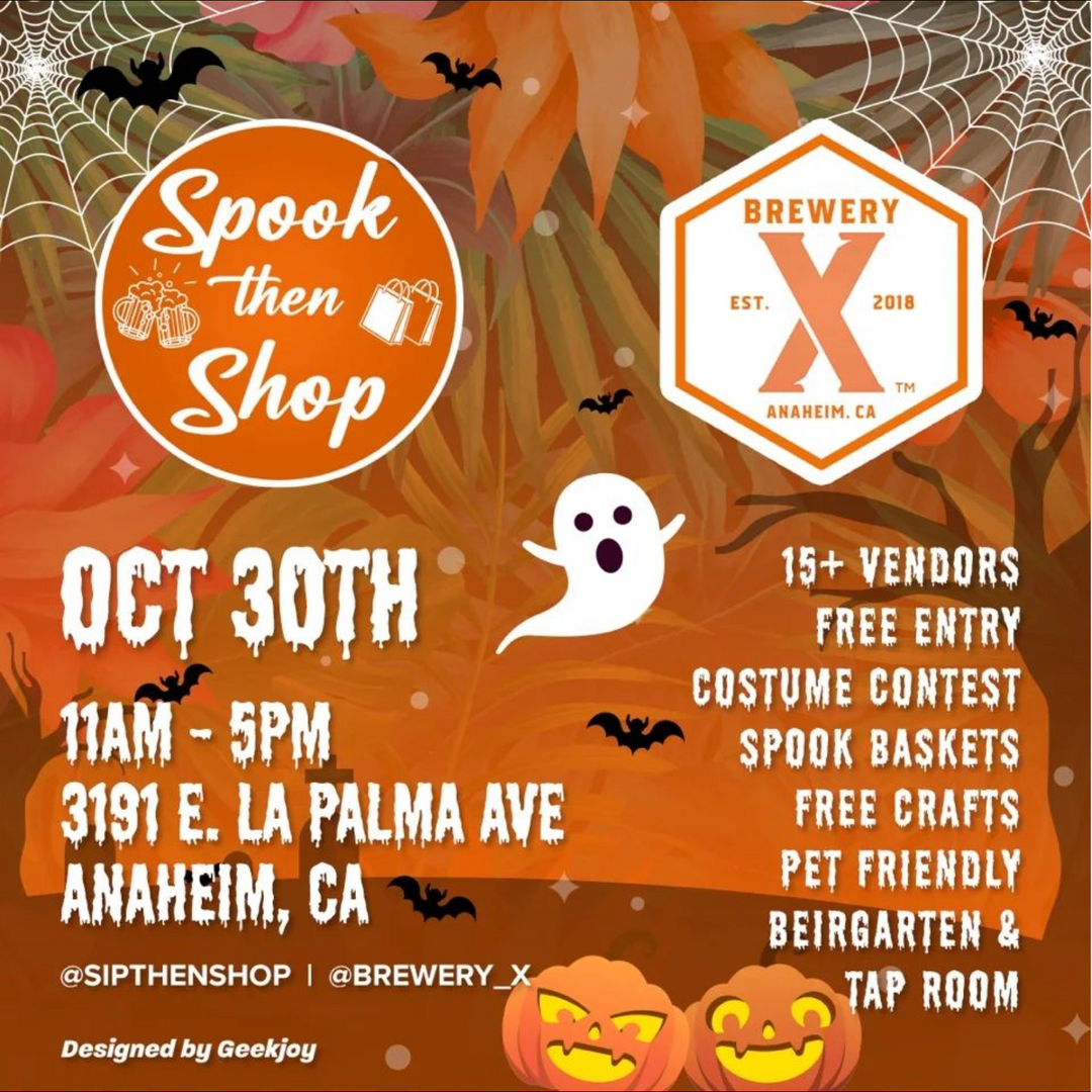 NEW EVENT: Sip Then Shop - Brewery X - October 30, 2022
