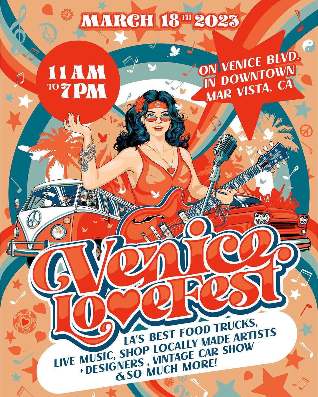 NEW EVENT: Venice Love Fest - Venice / Los Angeles - March 18, 2023 11am - 7pm