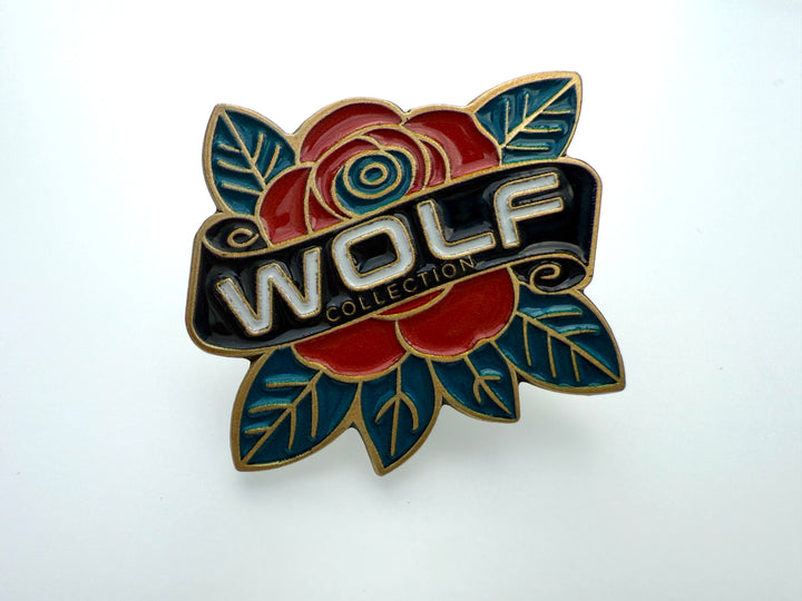 Wolf Collection Rose Enamel - Pin