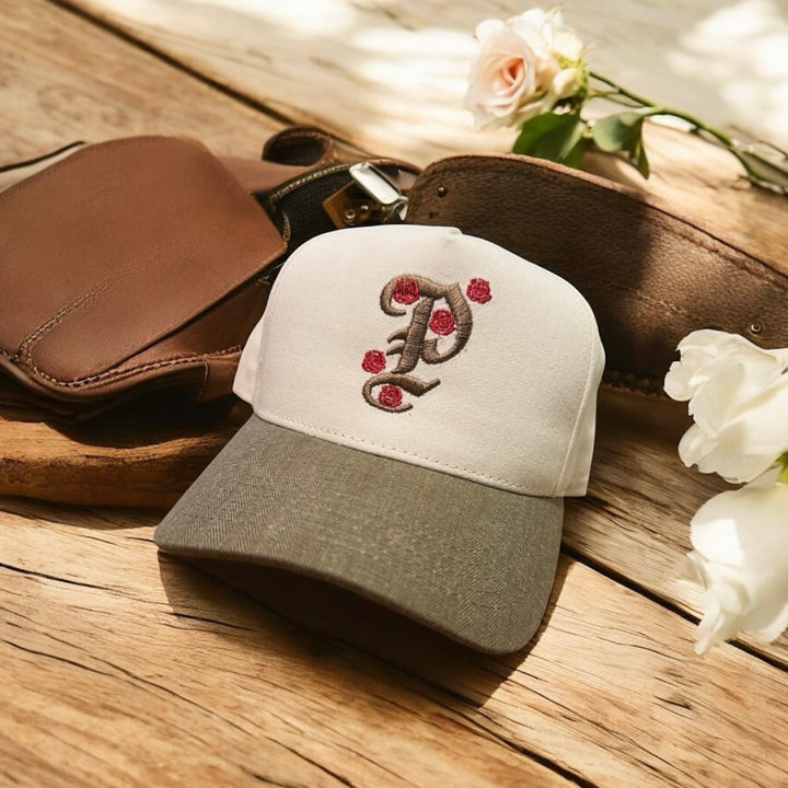 Old English P Rose Bloom - Hat