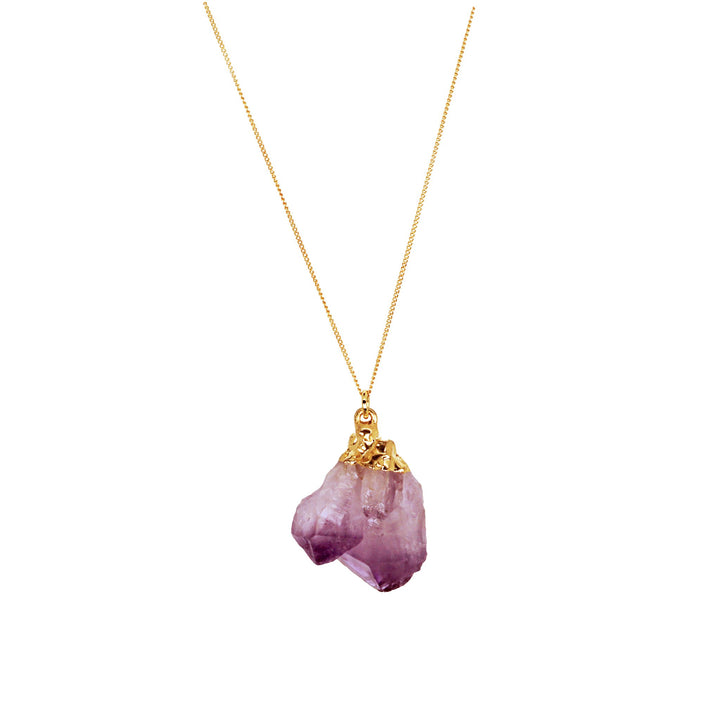 Amethyst Necklace - Gold