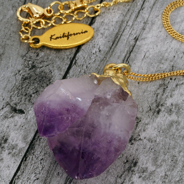 Amethyst Necklace - Gold