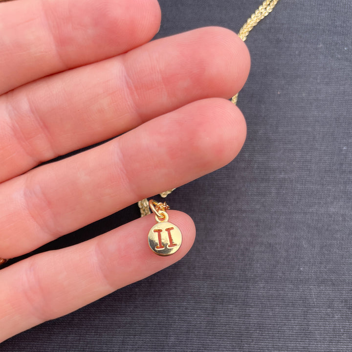 Tiny Zodiac Necklace - Gold