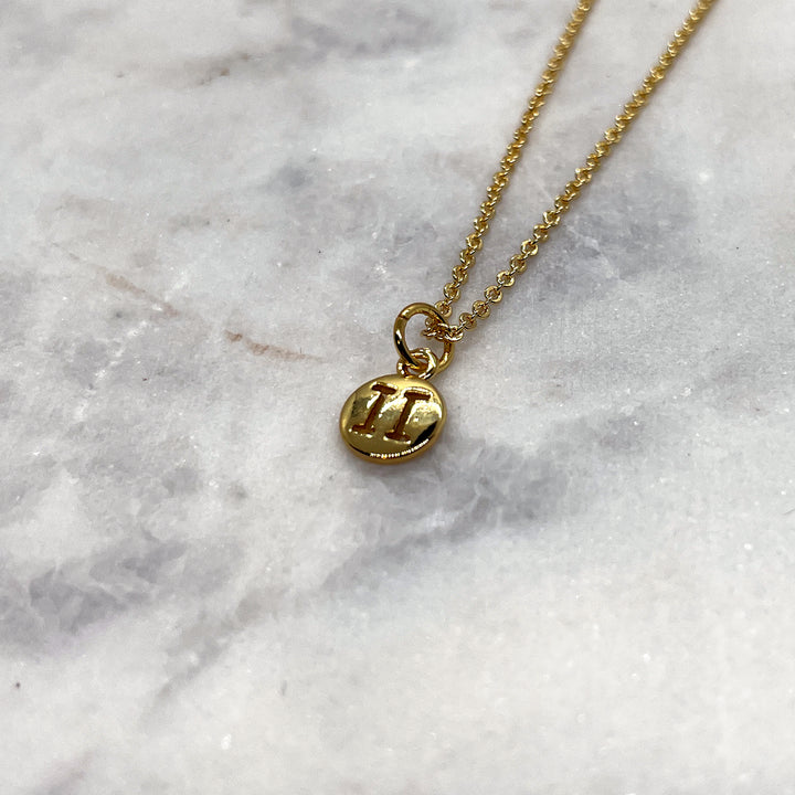 Tiny Zodiac Necklace - Gold