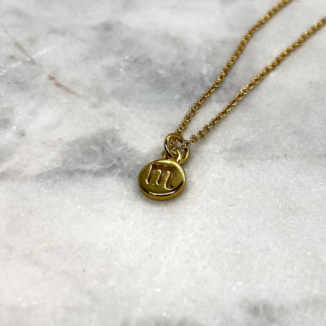 Tiny Zodiac Necklace - Gold