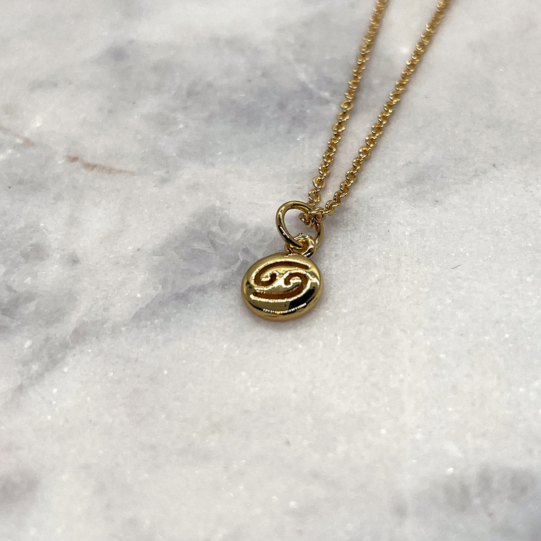 Tiny Zodiac Necklace - Gold