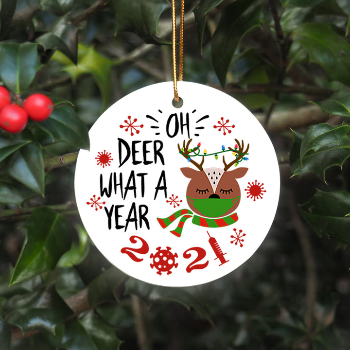 2021 Christmas Ornament - Oh Deer What a Year