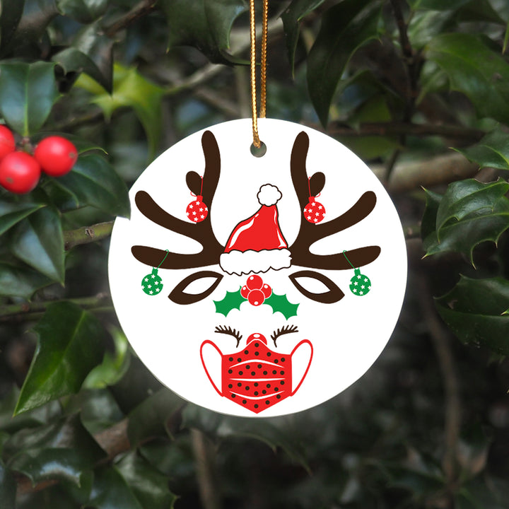 2021 Christmas Ornament - The Masked Reindeer