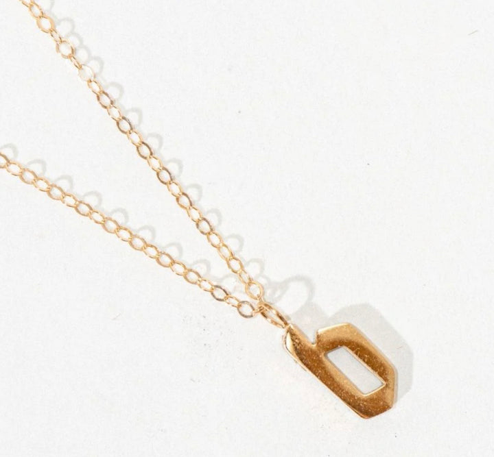 Lowercase Old English Initial Necklace